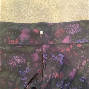 Size 12 Lululemon Floral Print Leggings